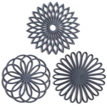 Set Of 3 Silicone Trivet Mat - Hot Pot Holder Pads For Table & Countertop.... Fixed Price $21.19.
