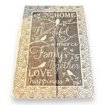 100% Cotton Dii Kitchen Tea Towel India Grey & White Home Family Birds 24 X 18. Fixed Price $8.88.