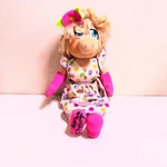 Kid Dimension 12" Miss Piggy Plush 1993 Muppets Fruit Dress Pink Gloves Vintage. Fixed Price $12.99.