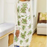 April Cornell Holly Song Berries Christmas Chef 100% Cotton Holiday Apron Ecru. Fixed Price $36.00.