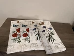 4 Park Designs Dish Towels. Floral Flowers Primitive Country Garden Spring 18X27. Fixed Price $12.99.