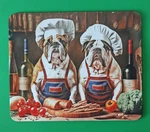 English Bulldog Chefs Cooking The Kitchen Mouse Pad *free Ship*. Fixed Price $13.50.
