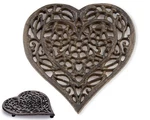Comfify Cast Iron Heart Trivet Decorative 6.5 X 7", Rust Brown. Fixed Price $24.99.