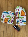 Kitchen Oven Mitt & Pot Holder Set Momma Unique Bright Vibrant Colors. Fixed Price $13.00.