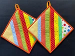 Pot Holders Handmade Quilted With Pockets Size 8 X Triple Insulated!. Fixed Price $20.00.
