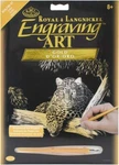Royal & Langnickel Engraving Art Kit - Gold Foil 8"X 10" Spotted Cat Ages 8+ New. Fixed Price $10.65.