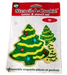 Wilton Cookie Cutter & Stencil Set Christmas Tree Design Holiday Kitchen Decor. Fixed Price $17.20.