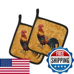Caroline's Treasures Carolines 8651PTHD Rooster Pair Of Pot Holders. Fixed Price $36.75.