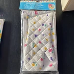 Vtg Elrene Mfg Co Floral Apron/oven Mitt Set-nos From Venture/may Dept Stores. Fixed Price $19.99.
