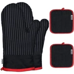 Win Change Mitts And Pot Holders Sets,oven Black Red. Fixed Price $20.51.