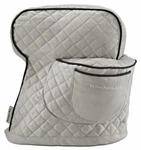 Kitchenaid Fitted Stand Mixer Cover, Silver Frost (used). Fixed Price $38.60.