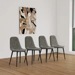 Dining Chair With Soft Gloves, Suede Fabric Cushion, And Metal Legs. Fixed Price $194.00.