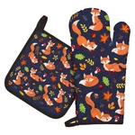 Arquiel Fox Leaf Oven Mitts And Pot Holders & X1,. Fixed Price $17.84.