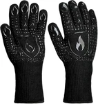 Bbq & Grill Gloves, Oven 1472 F Silicone Mitts Heat Resistant Gr.... Fixed Price $15.89.