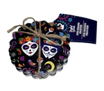 Halloween Ceramic 4" Coasters Sugar Skull Design By Creative Home & Kitchen 3-PK. Fixed Price $14.00.