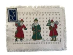 Vintage Stevens Linen Christmas Placemats Old World Santas 1980S Set Of 4 New. Fixed Price $20.69.