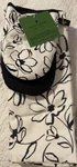 Kate Spade Black & White Floral Print Kitchen Towel Oven Mitts 4 Pc Set Blk-ks. Fixed Price $34.95.