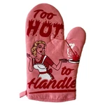 Too Hot Handle Oven Mitt Funny Cooking Chef Sarcastic Kitchen Glove. Fixed Price $5.00.