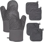 Oven Mitts And Pot Holders, 500 F High Heat Resistant Kitchen. Fixed Price $10.39.