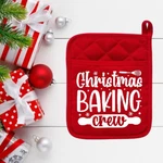 Christmas Baking CREW1 - Pot Holder Hot Pad Oven Mitt Holiday Gift 040. Fixed Price $11.99.