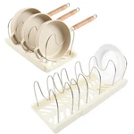 Weilingbo Pots And Pans Organizer For Under 13.58 X 7.48 5.71 Inches, White. Fixed Price $26.49.