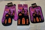 New Halloween Kitchen Pot Holder Mitt Towel Enter If You Dare Haunted House. Fixed Price $12.99.