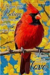 Remembrance Garden Flag Cardinal When You Believe Double Sided Burlap 12"X18". Fixed Price $11.99.