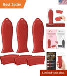 Cast Iron Handle Cover, 6 Pack Silicone Pot Heat Resistant, Pan .... Fixed Price $27.22.