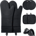 8PCS Oven Mitts And Pot Holders Sets - 480 F Heat Resistant. Fixed Price $31.67.