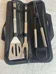 Outad Stainless Steel Bbq Tool Set W/ Carry Case Camping Grilling. Fixed Price $26.49.