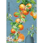 Michel Design Works L'orange Botanical Print Natural Woven Cotton Kitchen Towel. Fixed Price $13.50.