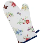 Lenox Butterfly Meadow Navy Trim Floral Oven Mitt New With Tags. Fixed Price $13.88.