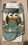 Owl Rug/ Kitchen Set - 7 Pc. Towels Pot Holders Oven Mitt /matching Mainstay. Fixed Price $35.50.