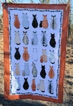 Ulster Weavers Tea Towel Cats Waiting 100% Irish Linen 16X26". Fixed Price $18.00.