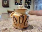 Vintage Art Pottery Honey With Wheat Design/ Signed Taylor The Bottom. Fixed Price $9.50.