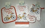 Cottage Charm Kitchen Towel,oven Mitt & Pot Holder Set Everyday Is Fresh Start. Fixed Price $11.69.