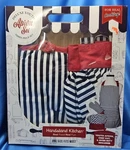 Handstand Kitchen Deluxe Youth Apron Set 3 Piece Hat Oven Mitt Nib. Fixed Price $26.50.