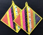Pot Holders Handmade Quilted With Pockets Size 8" X Triple Insulated!. Fixed Price $22.00.