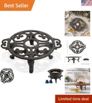 Cast Iron Warmer With Candle Mitts Durable Heat Base. Fixed Price $44.35.