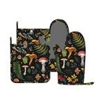 Oven Mitts And Holders Sets Silicone Mushrooms Kitchen Pot.... Fixed Price $37.06.