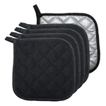 Pcs For Kitchen, Cotton Potholers With 5, Black. Fixed Price $14.76.