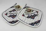 80S Nos Southwestern Oven Mitts (2) Vtg Kmart Kitchen Nwt Deadstock. Fixed Price $11.95.