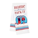 True Living "home Is Where You Park 3 Piece Kitchen Set 2 Towels & Pot Holder. Fixed Price $6.00.