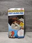 One Pair Beige Tuff Hot Surface Protective Gloves For Kitchen & More. Fixed Price $18.99.