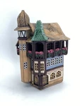 Maison Pfister House Colmar France Tealight Candle Holder Clay Handmade 10X6X5. Fixed Price $78.00.