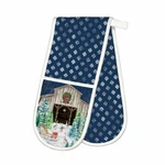 Michel Design Works Cotton Kitchen Double Oven Glove Christmas Snow - New. Fixed Price $22.50.