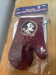 Florida State Seminoles Oven Mitt/pot Holder Set. Fixed Price $14.99.