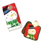 Holiday Snowman Hand Towel Pot Holders Christmas Winter Theme Kitchen DECOR-3PCS. Fixed Price $6.97.