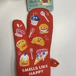 Nwt Blue Q Oven Cook Baker Baking Orange Mitt - Smells Like Happy. Fixed Price $12.99.