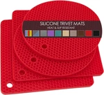 Silicone Trivets For Hot Pots And Pans, 4PCS Flexible Multipurpose Pads. Fixed Price $15.64.